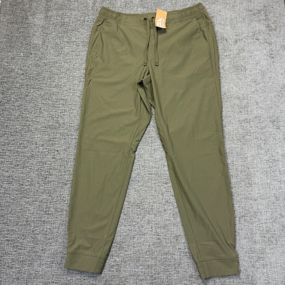 Eddie Bauer Switch Jogger Pants Mens L Green UPF 50 Stretch Outdoor NWT